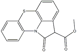 1,2-Dihydro-1-oxopyrrolo[3,2,1-kl]phenothiazine-2-carboxylic acid methyl ester Struktur