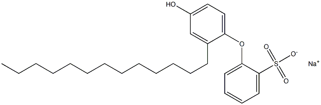 4'-Hydroxy-2'-tridecyl[oxybisbenzene]-2-sulfonic acid sodium salt Struktur