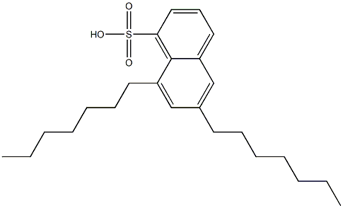 6,8-Diheptyl-1-naphthalenesulfonic acid Struktur