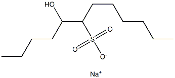 5-Hydroxydodecane-6-sulfonic acid sodium salt Struktur