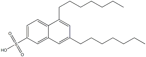 5,7-Diheptyl-2-naphthalenesulfonic acid Struktur