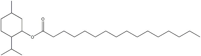 2-Isopropyl-5-methylcyclohexanol hexadecanoate Struktur