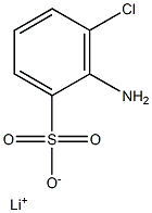 2-Amino-3-chlorobenzenesulfonic acid lithium salt Struktur