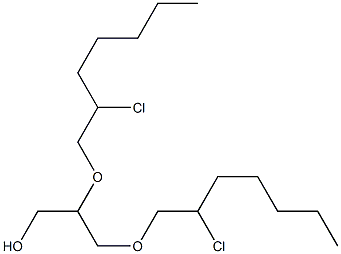 2,3-Bis(2-chloroheptyloxy)-1-propanol Struktur