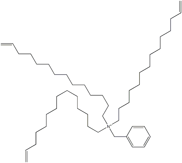 Tri(13-tetradecenyl)benzylaminium Struktur