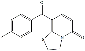 8-(4-Methylbenzoyl)-2,3-dihydro-5H-thiazolo[3,2-a]pyridin-5-one Struktur