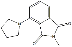 N-Methyl-3-(1-pyrrolidinyl)phthalimide Struktur