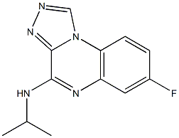 4-Isopropylamino-7-fluoro[1,2,4]triazolo[4,3-a]quinoxaline Struktur