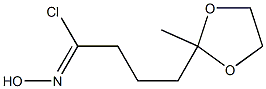 1-Chloro-4-(2-methyl-1,3-dioxolan-2-yl)butyraldehyde oxime Struktur