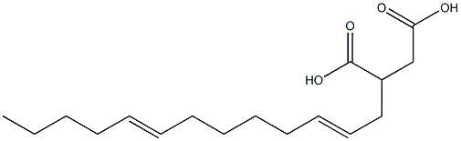 (2,8-Tridecadienyl)succinic acid Struktur