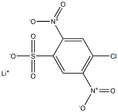 4-Chloro-2,5-dinitrobenzenesulfonic acid lithium salt Struktur