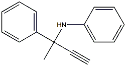 N-Phenyl(3-phenyl-1-butyn-3-yl)amine Struktur