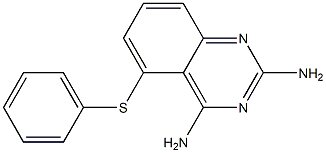 5-(Phenylthio)quinazoline-2,4-diamine Struktur