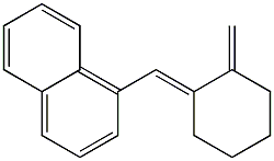 1-[(2-Methylenecyclohexylidene)methyl]naphthalene Struktur