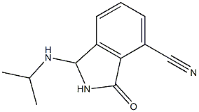 3-Isopropylamino-7-cyano-2,3-dihydro-1H-isoindol-1-one Struktur