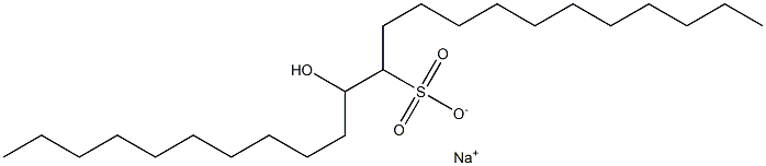 11-Hydroxytricosane-12-sulfonic acid sodium salt Struktur