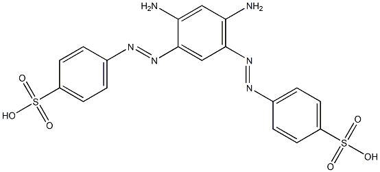 4,4'-[(4,6-Diamino-1,3-phenylene)bisazo]bis(benzenesulfonic acid) Struktur