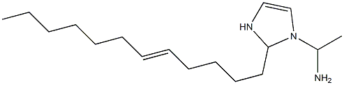 1-(1-Aminoethyl)-2-(5-dodecenyl)-4-imidazoline Struktur