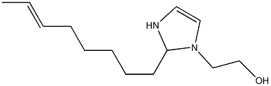 2-(6-Octenyl)-4-imidazoline-1-ethanol Struktur