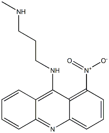 9-(3-Methylaminopropylamino)-1-nitroacridine Struktur