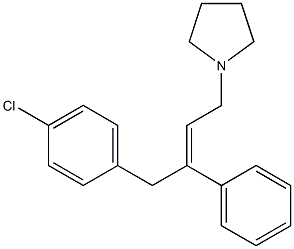 1-[(Z)-4-(4-Chlorophenyl)-3-phenyl-2-butenyl]pyrrolidine Struktur