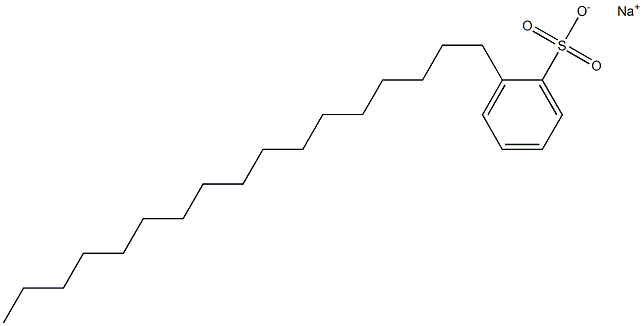 2-Heptadecylbenzenesulfonic acid sodium salt Struktur