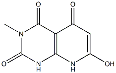 3-Methyl-7-hydroxypyrido[2,3-d]pyrimidine-2,4,5(1H,3H,8H)-trione Struktur