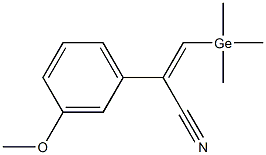 (Z)-2-(3-Methoxyphenyl)-3-(trimethylgermyl)propenenitrile Struktur