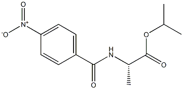 N-(4-Nitrobenzoyl)alanine isopropyl ester Struktur