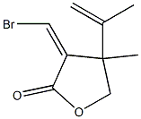 4,5-Dihydro-3-bromomethylene-4-methyl-4-(1-methylethenyl)furan-2(3H)-one Struktur