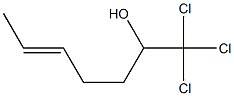 (E)-1-Trichloromethyl-4-hexen-1-ol Struktur