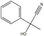 2-Hydroxy-2-phenylpropionitrile Struktur