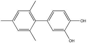 4-(2,4,6-Trimethylphenyl)benzene-1,2-diol Struktur