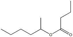 Butyric acid 1-methylpentyl ester Struktur