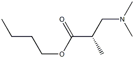 [S,(+)]-3-(N,N-Dimethylamino)-2-methylpropionic acid butyl ester Struktur