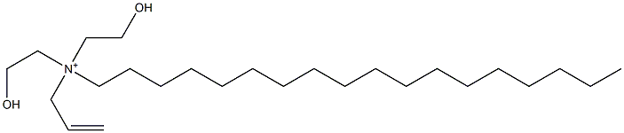 N,N-Bis(2-hydroxyethyl)-N-(2-propenyl)-1-octadecanaminium Struktur