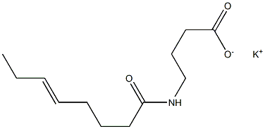 4-(5-Octenoylamino)butyric acid potassium salt Struktur