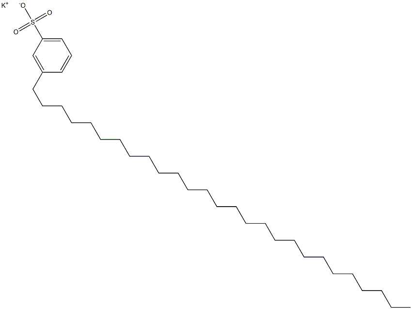 3-Heptacosylbenzenesulfonic acid potassium salt Struktur