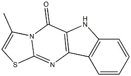 1-Methyl-3-thia-4,9,10a-triazacyclopenta[b]fluoren-10(9H)-one Struktur