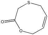 5,8-Dihydro-1,4-oxathiocin-2(3H)-one Struktur