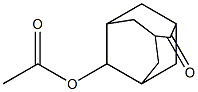 6-Acetoxyadamantan-2-one Struktur