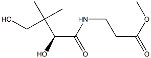 (-)-3-[[(S)-2,4-Dihydroxy-3,3-dimethyl-1-oxobutyl]amino]propanoic acid methyl ester Struktur