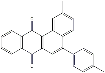 2-Methyl-5-(4-methylphenyl)benz[a]anthracene-7,12-dione Struktur