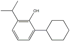 2-Cyclohexyl-6-isopropylphenol Struktur