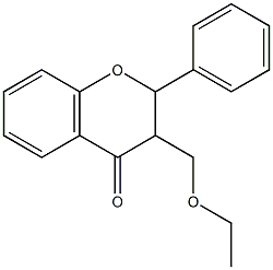 3-Ethoxymethylflavanone Struktur