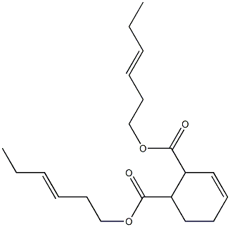 3-Cyclohexene-1,2-dicarboxylic acid bis(3-hexenyl) ester Struktur