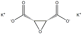 (2S,3R)-2,3-Oxiranedicarboxylic acid dipotassium salt Struktur