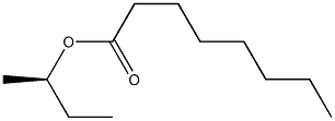 (-)-Octanoic acid (R)-sec-butyl ester Struktur