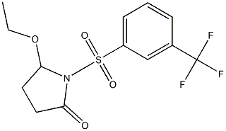 5-Ethoxy-1-[[3-(trifluoromethyl)phenyl]sulfonyl]pyrrolidin-2-one Struktur