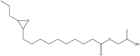 11,12-Epoxypentadecanoic acid 2-hydroxypropyl ester Struktur